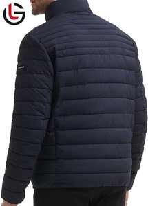 2025 vente chaude hommes hiver bouffant veste matelassée avec col à capuche fermeture éclair Service OEM porte rue veste pour hommes - Product Image 3