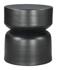 Taburete lateral de hierro de clase alta, diseño único, taburete redondo de hierro hecho a mano, consola con incrustaciones de hueso para sala de estar y dormitorio - Product Image 1