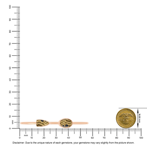 Premium 18K Rose Gold High Finish Trendy Adjustable Twister <b>Bracelet</b> Schalenblende Oval Bullet Cab Luxury Unisex Gift - Product Image 3