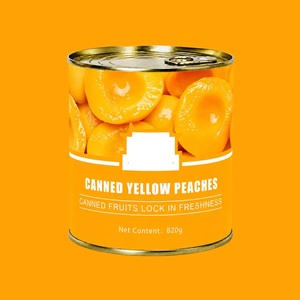 Fruta enlatada, melocotones amarillos enlatados en mitades, cubos o rodajas en almíbar - Product Image 5