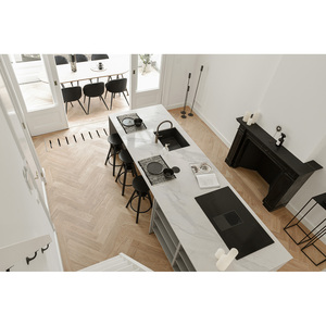 เคาน์เตอร์ครัวและห้องน้ำแบบสั่งทำพิเศษ หินควอตซ์ Calacatta สำหรับโครงการโรงแรม พร้อมบริการตัดสำเร็จรูป - Product Image 1