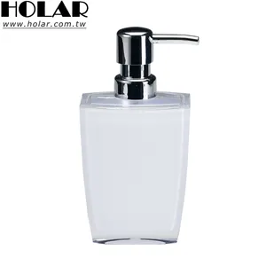 [Holar] Đài Loan thực hiện 8 oz bơm lại dày Acrylic rõ ràng xà phòng lỏng Dispenser cho nhà vệ sinh nhà vệ sinh