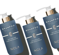 Champú Coreano Purificante NOLA Contra la Caída del Cabello 500g para Todo Tipo de Cabello, Cuidado del Cuero Cabelludo, Nutritivo para el Crecimiento del Cabello, Sin Silicona