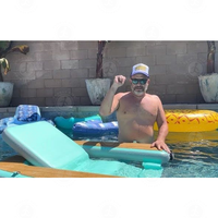 Prix Réel Flottant Eau Salon Gonflable Hangout Chaise Piscine Chaise Flotteurs pour Mer Gonflable Eau Amusement Installations