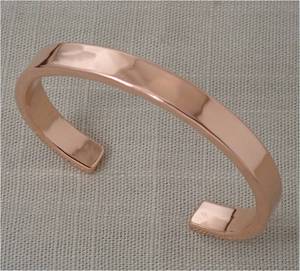 Woman <b>Men</b> Red Cooper Bracelet matte finish cuff Bracelet 100% Pure Cooper Quantum Energy Bracelet - Product Image 5