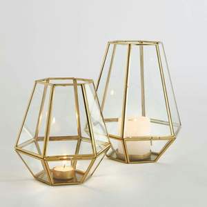 Linterna de latón de Estilo Vintage adornado para ambientes de noche románticos o decoración e iluminación festiva del hogar - Product Image 4