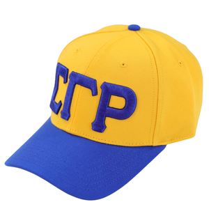 Sigma Gamma Rho Letter <b>Ball</b> Cap Gold Blue Womens Greek Letter Hat SGR Embroidered <b>Baseball</b> Cap Sorority Apparel Adjustable - Product Image 1