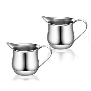 Pot à crème en acier inoxydable à large ouverture, profitez d'un versement fluide et sans dégâts, pichet à crème en acier inoxydable, pichet à lait en acier inoxydable - Product Image 1