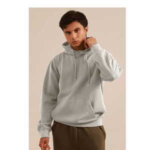 <b>Thick</b> <b>Fleece</b> Drop Shoulder Plain Blank Custom Men Hoodies High Quality Cotton French Terry Oversize Hoodie - Product Image 5