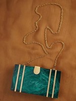 Pochette de luxe en nacre sac de soirée MOP fabriqué à la main avec fermeture magnétique demoiselle d'honneur mariage et fête essentielle