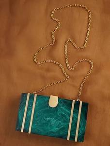 Pochette de luxe en nacre sac de soirée MOP fabriqué à la main avec fermeture magnétique demoiselle d'honneur mariage et fête essentielle - Product Image 3