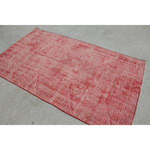 Tapis turc 3,9x6,8 pi (120x207 cm), tapis oriental rouge vintage - Product Image 5