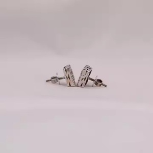New White Gold Diamond <b>Earring</b> for <b>Women</b> Wedding Party and Festival Occasion Available at Affordable Price - Product Image 4