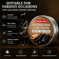Crème de Nettoyage et Cire pour Chaussures en Cuir Personnalisées en Gros – Nourrit, Restaure la Brillance, Imperméabilise et Anti-Fissures pour Tous Types de Chaussures – Kit d'Entretien