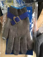 Gants de protection en maille métallique de qualité alimentaire pour boucher, en acier inoxydable, pour machine à découper de sécurité