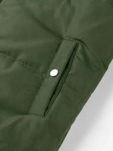 Veste matelassée coupe-vent imperméable unisexe avec coque en nylon rembourrage polyester/coton coupe ample pour l'hiver - Product Image 6