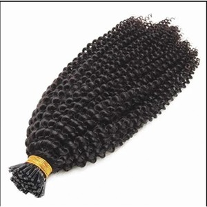 100% Premium Remy Cheveux Naturel Noir Crépus Bouclés Micro Anneau Extensions De Cheveux Vague Styles Extension De Cheveux Humains Naturels De L'Inde - Product Image 2