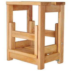 บันไดไม้ 2 ขั้น WELL HOME รุ่นเคลือบน้ำมัน ขนาด 32x23x40 ซม. สำหรับใช้ในบ้าน - Product Image 5