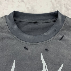 Camiseta Boxy Personalizada con Serigrafía para Hombre, 300gsm, Algodón Lavado, Estilo Urbano Vintage, Lavado Ácido, Doble Capa, Manga Larga - Product Image 5