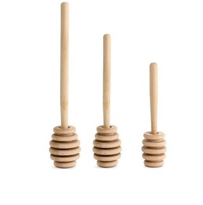 Palo de miel de madera con logotipo personalizado para tarro Natural, cucharón de miel de madera hecho a mano para tarro de miel orgánico - Product Image 6