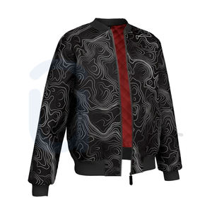 Vente en gros Nouveau blouson d'aviateur noir de haute qualité pour hommes et femmes pour hommes Veste d'hiver à fermeture éclair à la mode pour la conduite de moto - Product Image 4