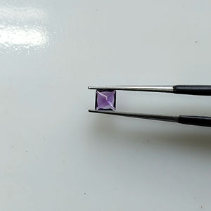 Natural African Amethyst Quartz 4MM Square Princess Cut Best Quality Loose Gemstones For <b>Jewelry</b> <b>Making</b> - Product Image 2