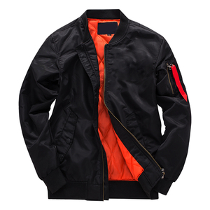 Chaqueta Bomber de lana personalizada de alta calidad, chaqueta Bomber bordada cómoda de estilo clásico para hombre - Product Image 4