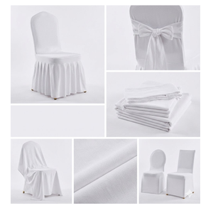 Housse de chaise en coton biologique naturel écologique, tissu doux et durable pour les événements de banquet, les hôtels et les restaurants - Product Image 6