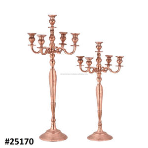 CANDELABRE 5 BRAS MARIAGE FAIT MAIN CENTRE DE CANDLESTICK - Product Image 6