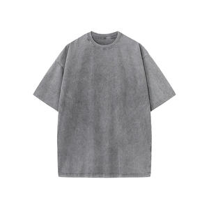 Camisetas de algodón de gran tamaño para hombres, camisetas sólidas básicas de manga corta holgadas informales Unisex, ropa cómoda para el día a día - Product Image 6