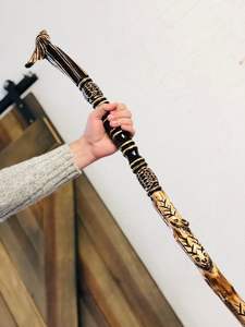 ไม้เท้าเดินป่าตั้งแคมป์ทำจากไม้เคลือบเงาขนาด122ซม. ดีไซน์ตามสั่งโรงงาน15ปี - Product Image 6