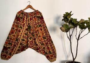 Joggers Harem bohemios sostenibles para mujer, ropa de descanso informal transpirable de lona de algodón suave, Yoga de invierno, tamaño libre, cómodo - Product Image 6