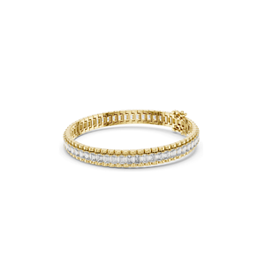 Bracelet tennis en diamants CVD de laboratoire 12 CT VVS-VS EF, disponible en or 18 carats, 14 carats, 10 carats et argent 925, rose, jaune, blanc - Product Image 5