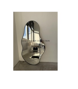 Premium Vintage Metal Floor <b>Mirror</b> with Ornate Detailing Perfect for Creating an Antique Feel in Any Room Interior - Product Image 3
