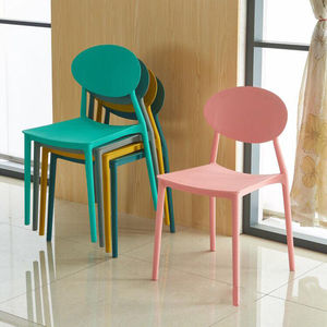GCFC015 Muebles de Plástico para Restaurante de Diseño Contemporáneo, Silla de Trabajo y Cafetería de Plástico de Alta Calidad - Product Image 3