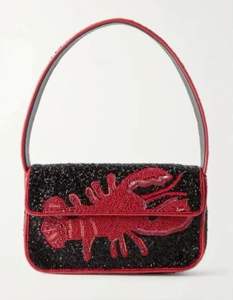 Compact Embroidered Purse with <b>Belted</b> Strap - Product Image 3