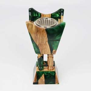 Handcrafted Natural Wooden and Epoxy Resin Religious Eco-Friendly Bakhoor <b>Burner</b> Japanese Incense Scented Wedding Gift - Product Image 1