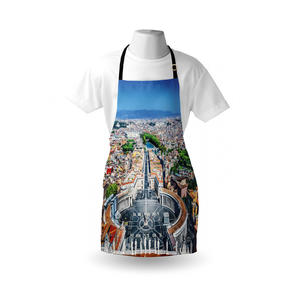 Best Selling Sublimation Custom Print 100% Cotton Unisex <b>Kitchen</b> <b>Apron</b> with Customized Label - Product Image 6