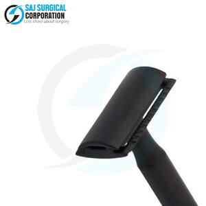 Option de budget de conception noire de rasoir de sécurité en acier allemand de haute qualité pour les étudiants de barbier et la source d'alimentation manuelle à usage domestique - Product Image 6