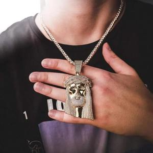 IGI Certified 925 Silver VVS Moissanite Diamond Pendant Iced Out 14K White Gold Plated Custom Hip Hop Cross Pendant para hombres - Product Image 5