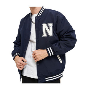 Chaqueta de béisbol para hombre de alta calidad del fabricante personalizado, diseño de grafiti de moda, logotipo bordado personalizado, lona hecha - Product Image 1