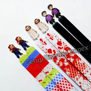 แหนบต่อขนตาแบบโค้ง 90 องศา ลายฮาโลวีน พร้อมตุ๊กตาฮาโลวีนตัดลาย  สำหรับต่อขนตา  อุปกรณ์เสริมความงาม - Product Image 5