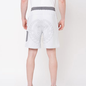 Pantalones cortos de hombre superventas de alta calidad cintura elástica 100% algodón sólido secado rápido ropa de entrenamiento uso Casual - Product Image 4