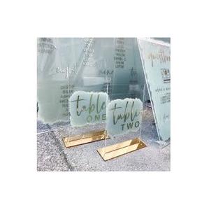 Números de Mesa de Boda Dorados Elegantes y Modernos, Letreros de Acrílico para Decoración de Centros de Mesa de Recepción, Venta al por Mayor - Product Image 2