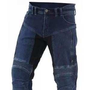 Jeans de moto personnalisés pour hommes, pantalons de protection pour la conduite, denim renforcé en nylon/coton de haute qualité, séchage rapide, respirant, toutes saisons - Product Image 3