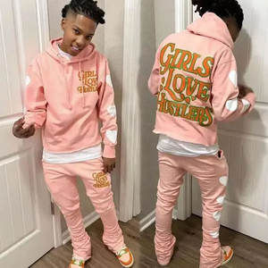 Costumes de survêtement pour hommes à impression bouffante évasée avec logo personnalisé survêtements courts avec fonction de maternité pour l'hiver - Product Image 5