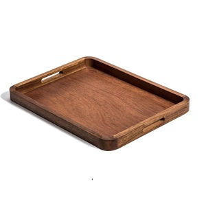 Plateau de service de nourriture de conception de corde en bois, meilleur pour le service de boisson décor d'intérieur plateau de service de conception d'ustensiles de cuisine - Product Image 2