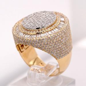 Hot Sale Hip Hop Rose Gold Plated Iced Out <b>Ring</b> with Moissanite IGI Certified Party Jewelry for Women & <b>Men</b> - Product Image 6