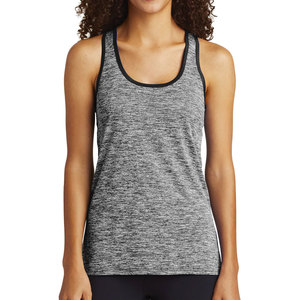 Camiseta sin mangas transpirable para mujer, camiseta sin mangas con ribete en contraste para gimnasio, camisetas para mujer - Product Image 1