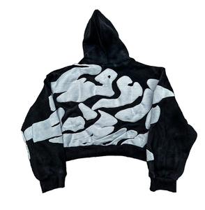 Sudadera con Capucha Vintage para Hombre, Impresión Puff, Venta al por Mayor, Personalizada, Transpirable, con Impresión Puff, Muestra Gratis - Product Image 3